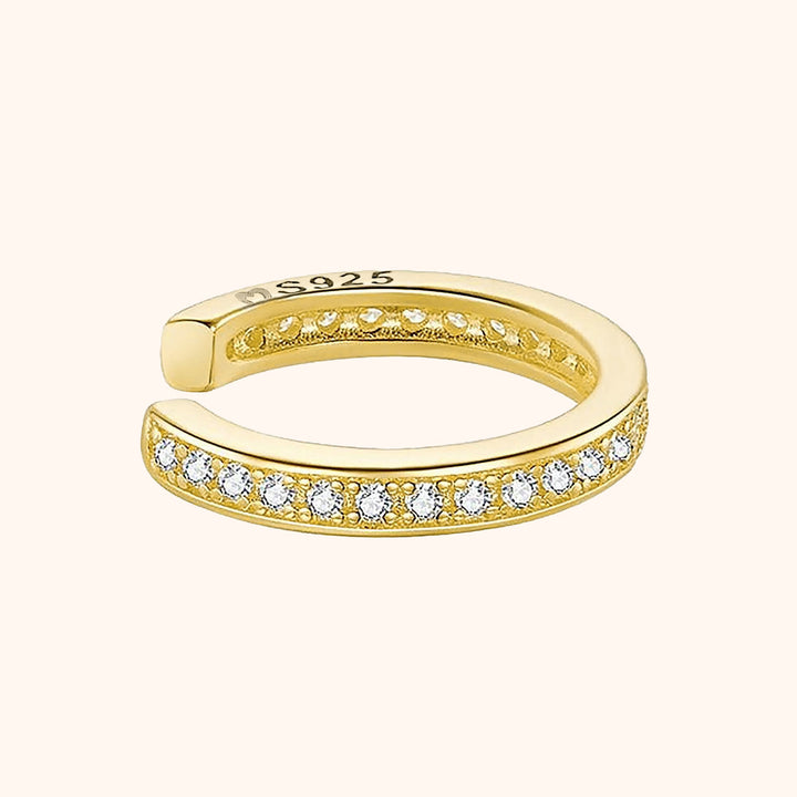 Ohrring | Glitzernd Bling Strass Silber Langlebig Stilvoll Vielseitig-Gold-Luzern Mode