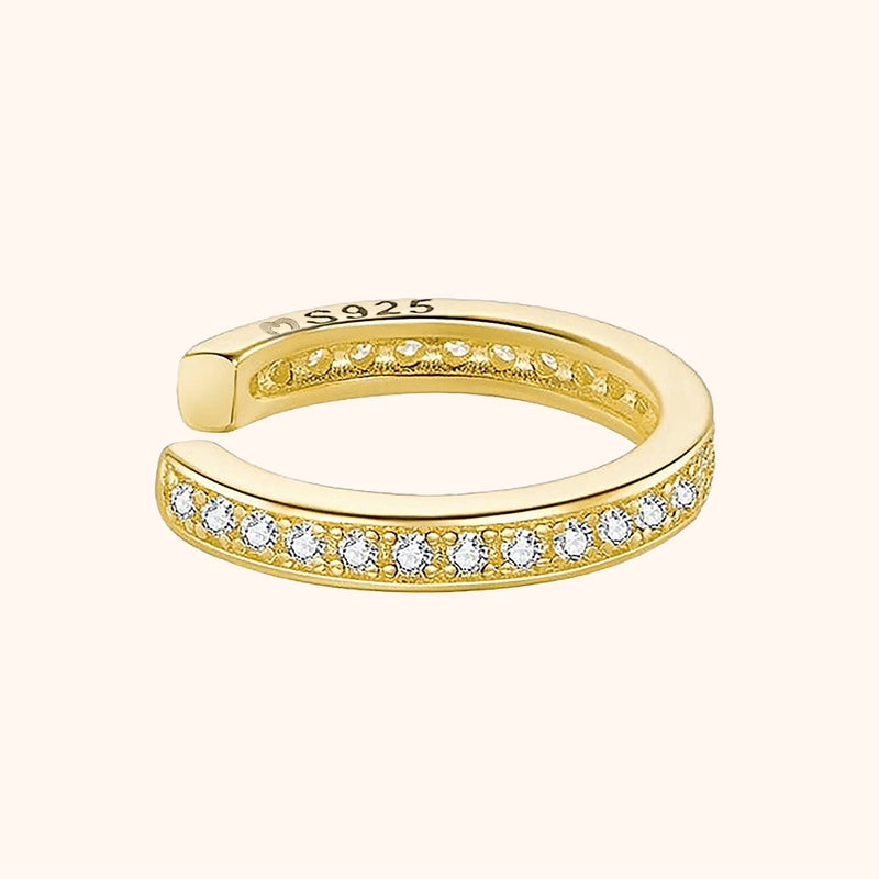 Ohrring | Glitzernd Bling Strass Silber Langlebig Stilvoll Vielseitig-Gold-Luzern Mode