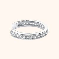 Ohrring | Glitzernd Bling Strass Silber Langlebig Stilvoll Vielseitig-Silber-Luzern Mode