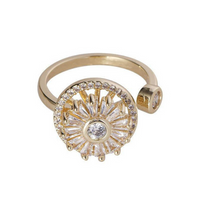 Anti-Stress Ring | Stilvoll Praktisch Beruhigend Silber Langlebig-Luzern Mode