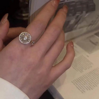 Anti-Stress Ring | Stilvoll Praktisch Beruhigend Silber Langlebig-Luzern Mode