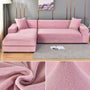 Bankbezug | Samt | Stretch | Einfarbig | Weich | Schützend | Waschbar-Rosa-1 Zits (90-140CM)-Luzern Mode