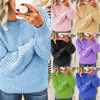 Damen Strickpullover mit Zopfmuster - Modischer Winterlook-Luzern Mode
