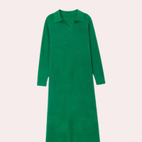Elegantes Damen Strickkleid mit Kragen für Herbst/Winter-Luzern Mode