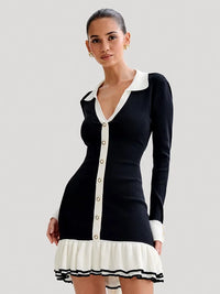 Sommer Minikleid Damen | Strickkleid | Rückenfrei | Bandage Stil | Sexy Look-Luzern Mode