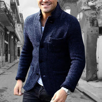 Herren Strickjacke mit Knöpfen - Eleganter Cardigan Look-Luzern Mode