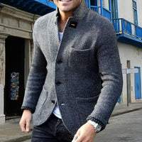 Herren Strickjacke mit Knöpfen - Eleganter Cardigan Look-Luzern Mode