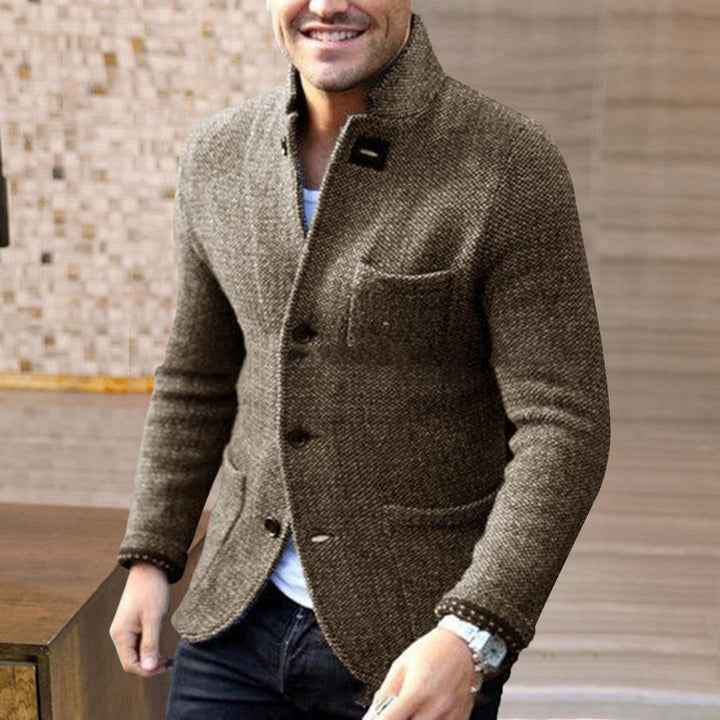 Herren Strickjacke mit Knöpfen - Eleganter Cardigan Look-Luzern Mode