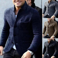 Herren Strickjacke mit Knöpfen - Eleganter Cardigan Look-Luzern Mode