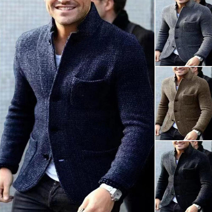 Herren Strickjacke mit Knöpfen - Eleganter Cardigan Look-Luzern Mode
