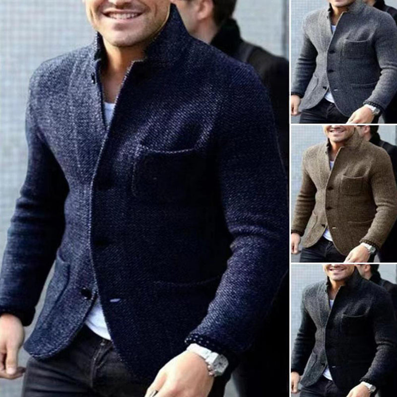 Herren Strickjacke mit Knöpfen - Eleganter Cardigan Look-Luzern Mode