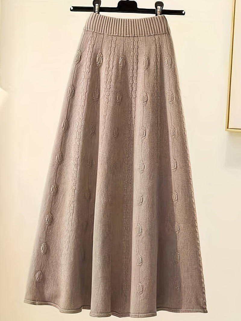 Damen Strickpullover mit Rollkragen und Zopfmuster Design-Luzern Mode
