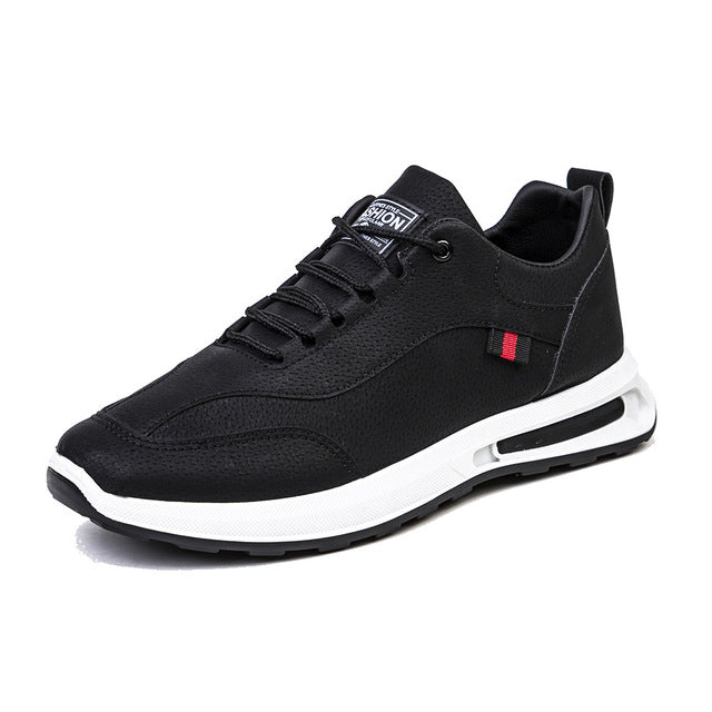 Herren Sneaker Atmungsaktiv Bequem für Alltag und Sport-Schwarz-39-Luzern Mode