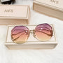 Boho Sonnenbrille Damen | Trendy Sommeraccessoire | Stylischer UV-Schutz-Lila-Gelb-Luzern Mode