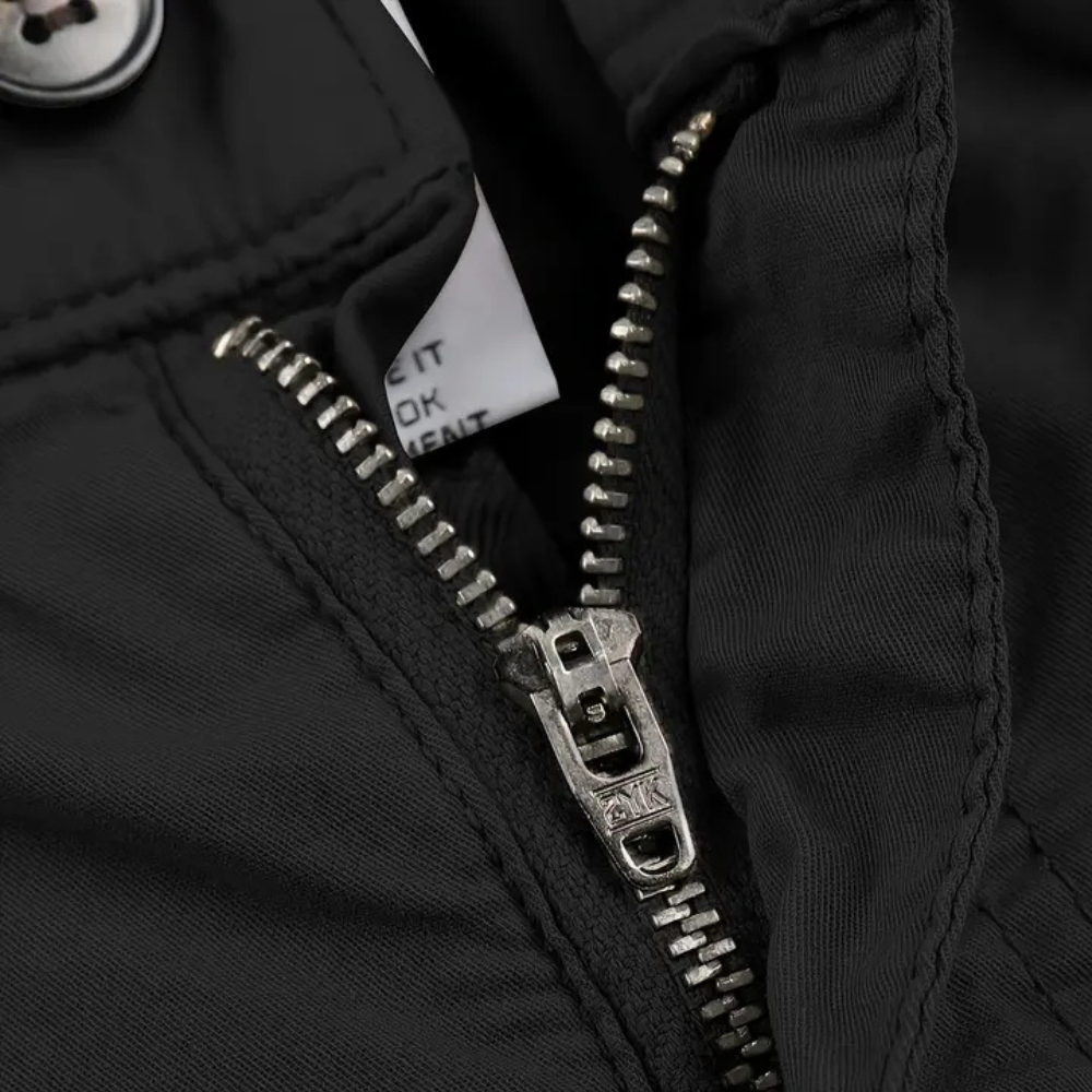 Herren Winterjacke mit Reißverschluss und Taschen Design-Luzern Mode