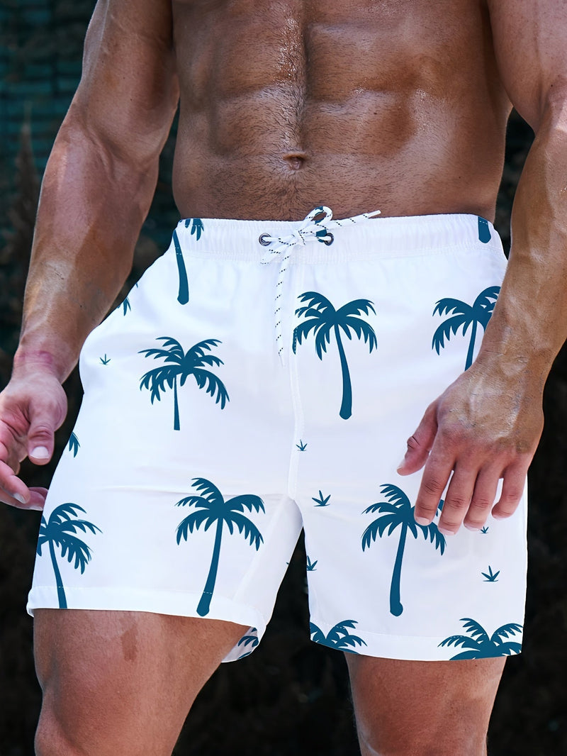 Sommer Badeshorts Herren | 1 kaufen 1 gratis | Palmenprint | Twinning geeignet-Luzern Mode
