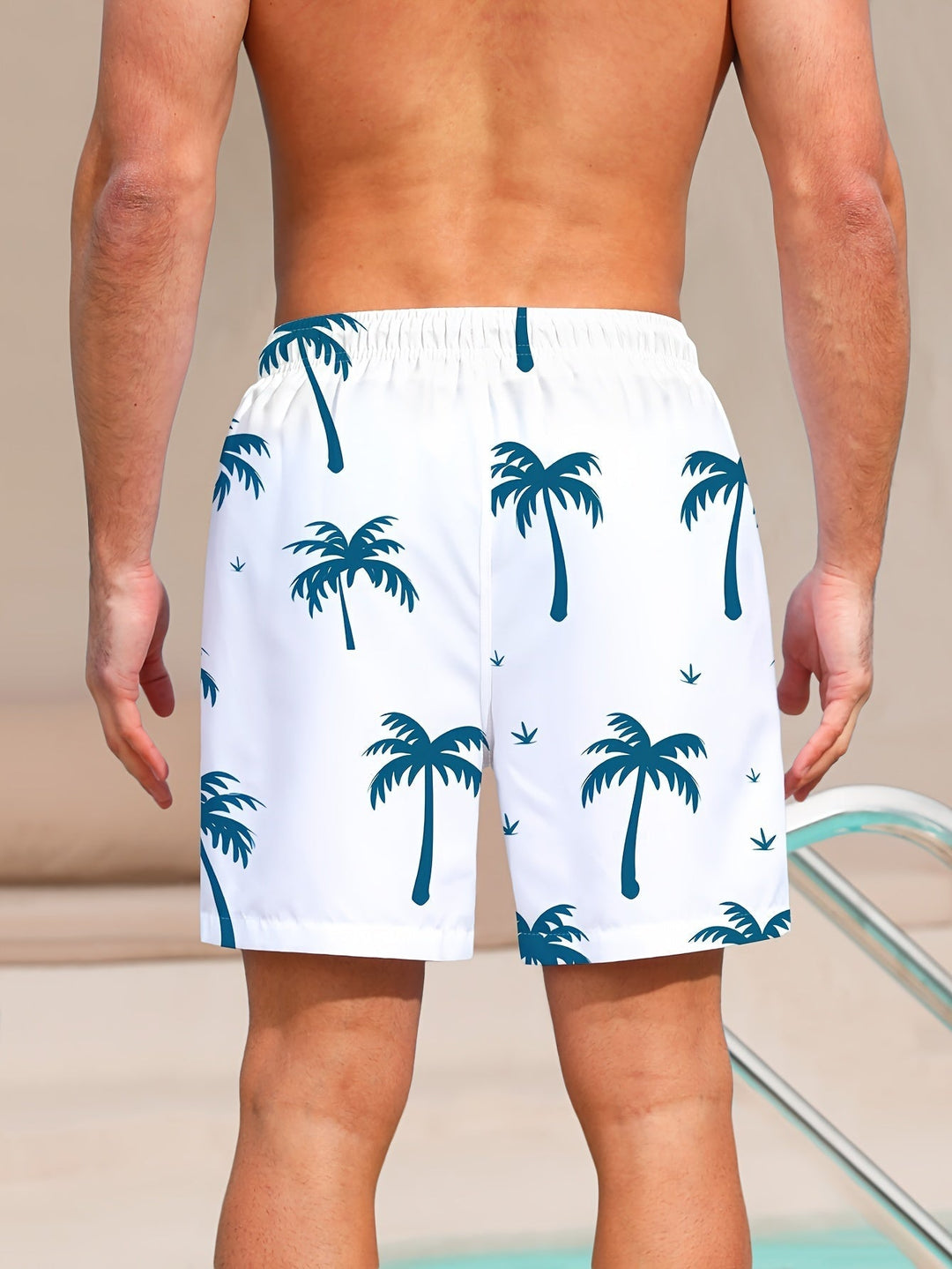 Sommer Badeshorts Herren | 1 kaufen 1 gratis | Palmenprint | Twinning geeignet-Luzern Mode
