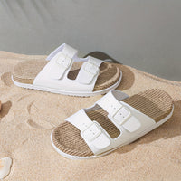Sommer Slipper Herren | Verstellbare Riemen | Rutschfest | Leicht und atmungsaktiv-Luzern Mode