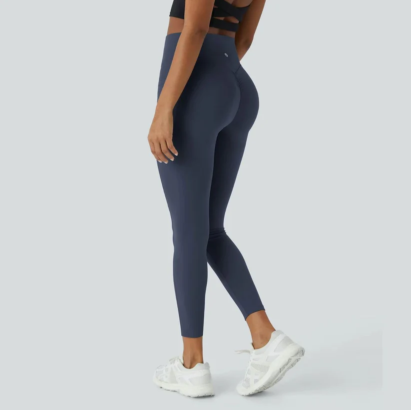 Stylische Push-Up Leggings | Stretchmaterial | Hebende Wirkung-S-Dunkelblau-Luzern Mode