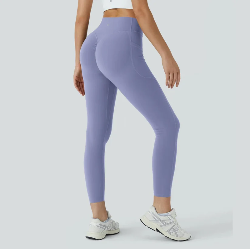 Stylische Push-Up Leggings | Stretchmaterial | Hebende Wirkung-S-Lila-Luzern Mode