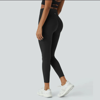 Stylische Push-Up Leggings | Stretchmaterial | Hebende Wirkung-S-Schwarz-Luzern Mode