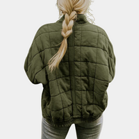 Damen Steppjacke Übergangsjacke mit Reißverschluss-Luzern Mode