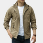 Herren Zwischenjacke | Pullover | Halbzipper | Einfarbig | Winddicht | Regular-Khaki-M-Luzern Mode