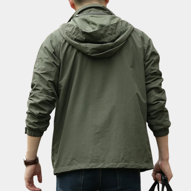 Herren Zwischenjacke | Pullover | Halbzipper | Einfarbig | Winddicht | Regular-Luzern Mode