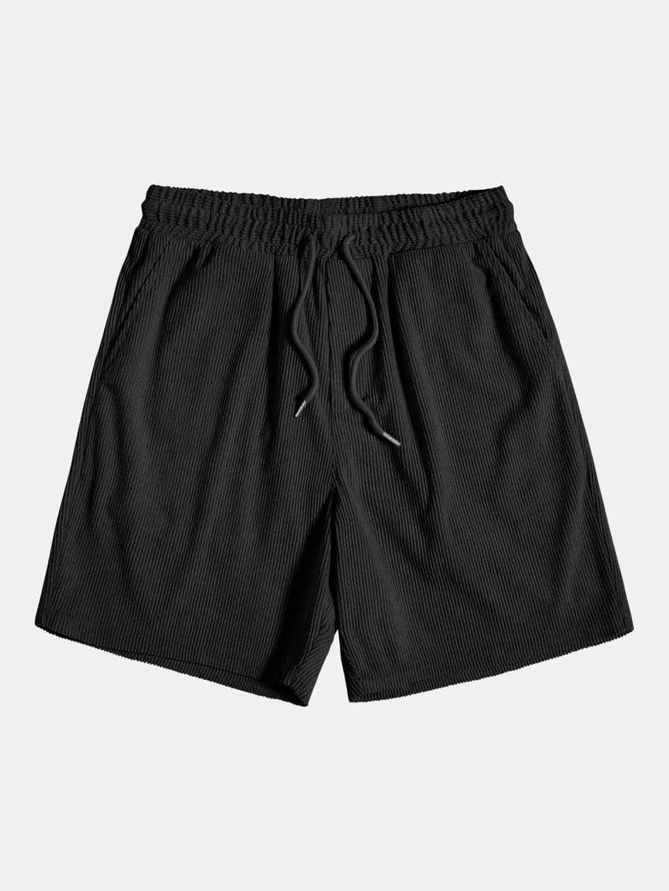 Herren Sommer Set | Kurzarmhemd und Shorts | Cordstoff | Komfortabel und stylisch-Luzern Mode