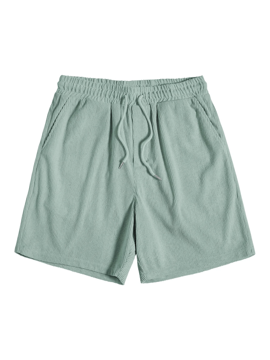 Herren Sommer Set | Kurzarmhemd und Shorts | Cordstoff | Komfortabel und stylisch-Luzern Mode