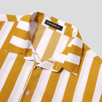 Herren Sommer Set Streifen | Luftig bequem | Für Strand Urlaub Freizeit Sommer-Luzern Mode