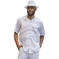 Herren Sommer Set | Kurzarmhemd mit Hose | Luftig | Vintage Stil | Pflegeleicht-Set A-S-Luzern Mode