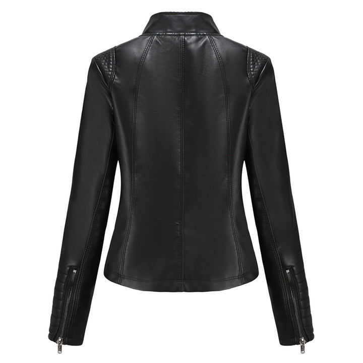 Lernjacke für Damen | Vegan | Uni | Reißverschluss | Seitentaschen | Tailliert-Luzern Mode