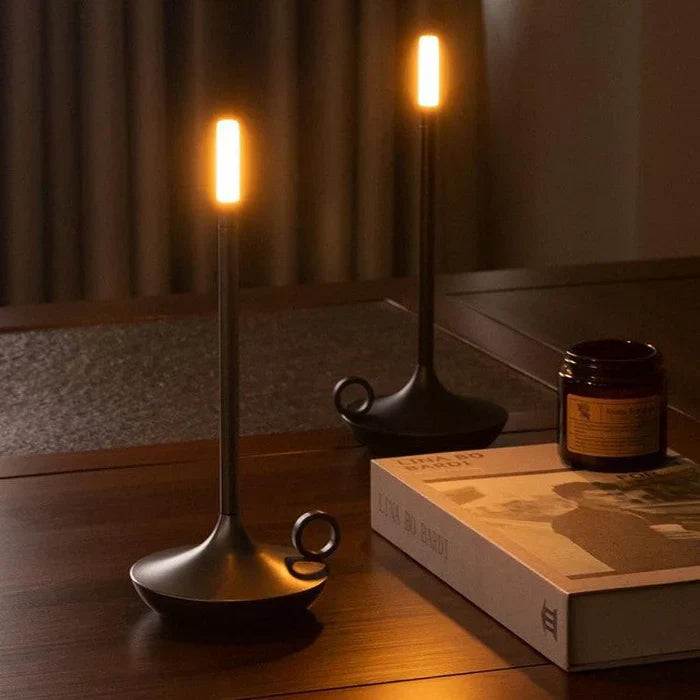 Tischlampe | Kerzen-Design Subtil Stilvoll Aufladbar USB Langlebig-Luzern Mode