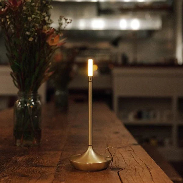 Tischlampe | Kerzen-Design Subtil Stilvoll Aufladbar USB Langlebig-Luzern Mode