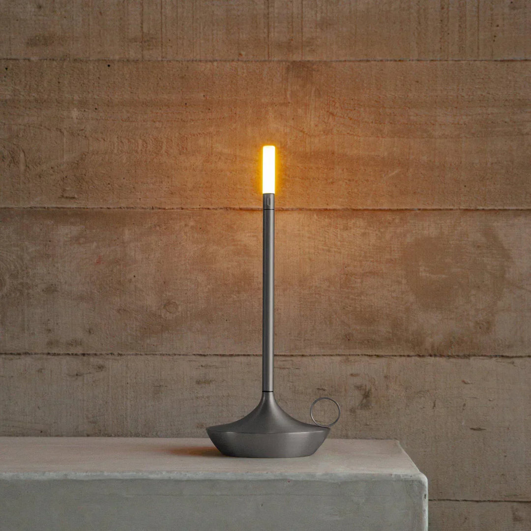 Tischlampe | Kerzen-Design Subtil Stilvoll Aufladbar USB Langlebig-Silber-Luzern Mode