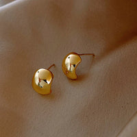 Goldene Ohrstecker | Vergoldet Silber Langlebig Stilvoll Subtil Einzigartig-Luzern Mode