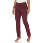 Damen Stretchhose mit geradem Bein - Bequeme Bügelfalte-Bordeaux-6 Kurz-Luzern Mode
