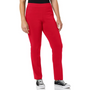 Damen Stretchhose mit geradem Bein - Bequeme Bügelfalte-Rot-6 Kurz-Luzern Mode