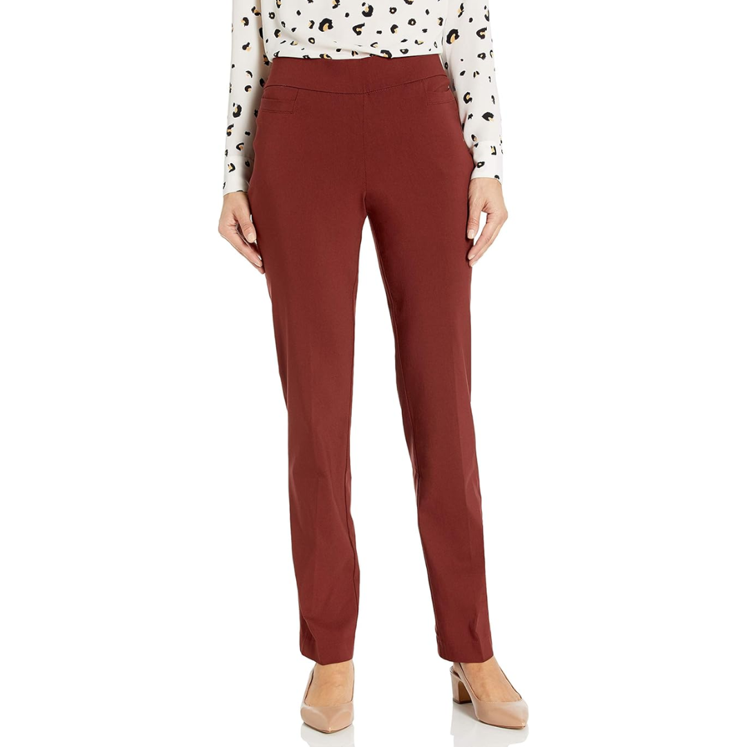 Damen Stretchhose mit geradem Bein - Bequeme Bügelfalte-Luzern Mode