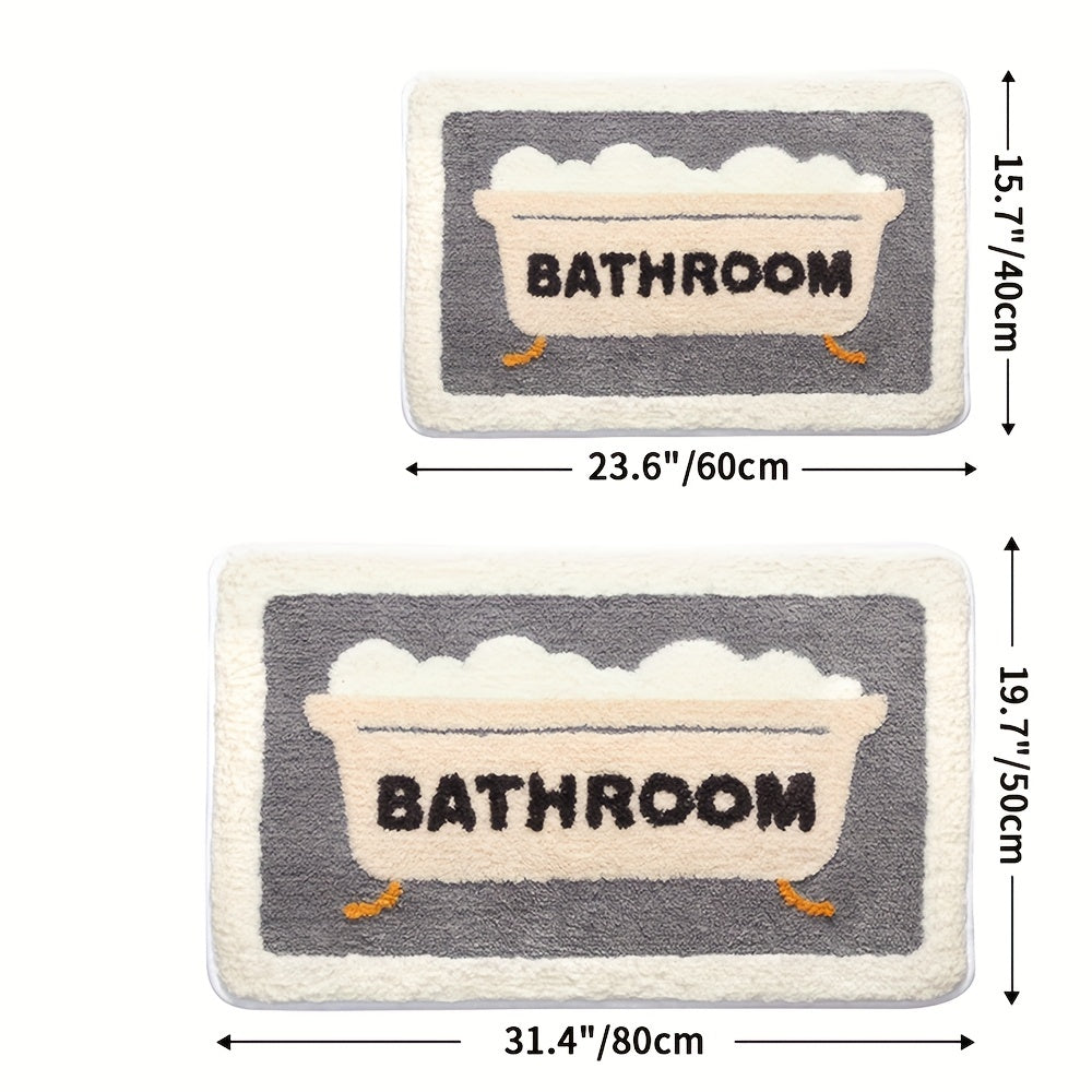 Badematte | Weich Absorbierend Stilvoll Komfortabel Antirutsch Vielseitig-Luzern Mode