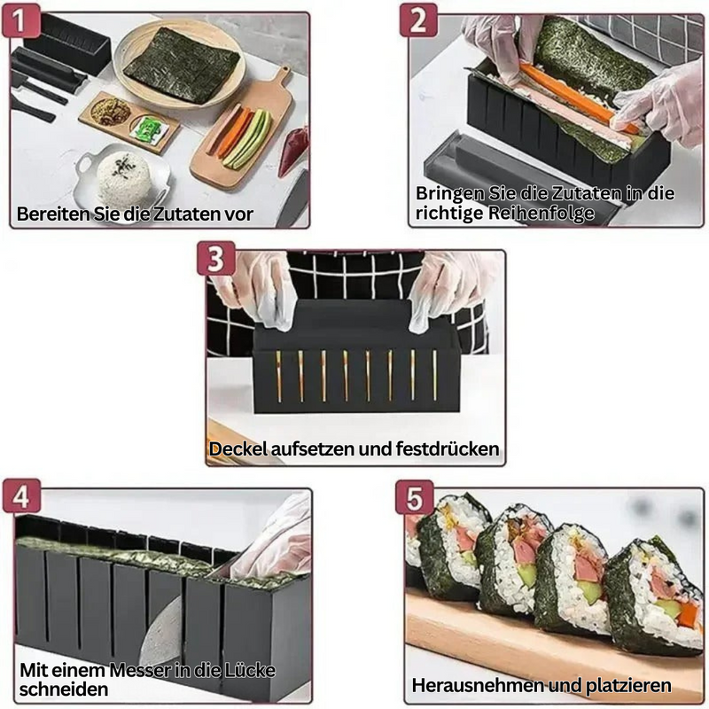 Sushi-Set | Manuell 10-teilig Herz Rund Langlebig Vielseitig-Luzern Mode