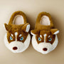 Damen Hausschuhe | Husky | Warm | Bequem | Niedlich | Antirutsch-Braune Ebene-36-37-Luzern Mode