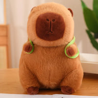 Capybara-Plüschtier | Niedlich Schildkröten-Rucksack Weich Einzigartig Baumwolle Braun-Luzern Mode