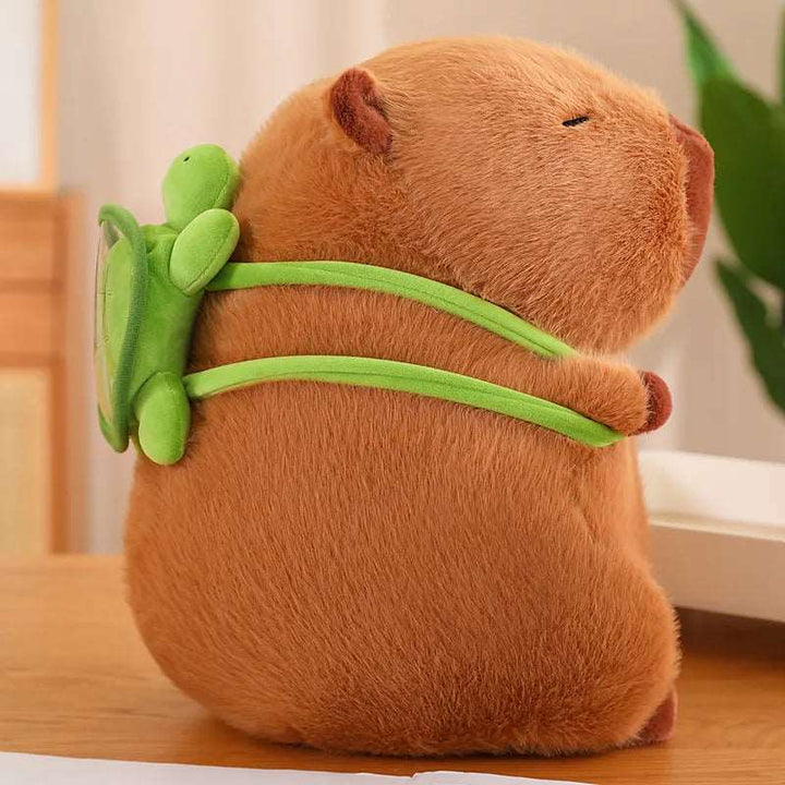 Capybara-Plüschtier | Niedlich Schildkröten-Rucksack Weich Einzigartig Baumwolle Braun-Luzern Mode