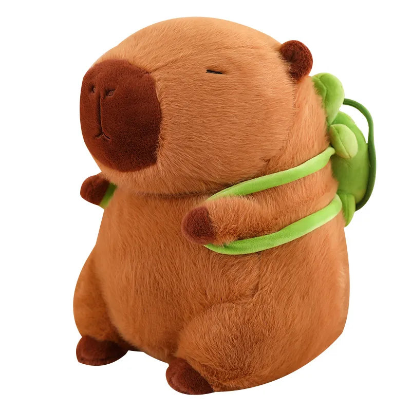 Capybara-Plüschtier | Niedlich Schildkröten-Rucksack Weich Einzigartig Baumwolle Braun-23cm-Luzern Mode