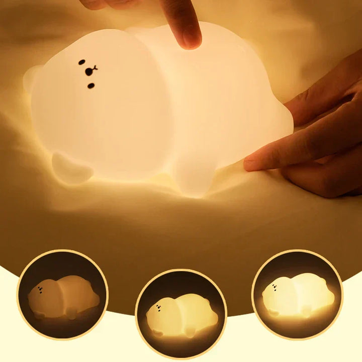 Kinder Nachtlicht | Bär LED Langlebig Süß Warm Beruhigend USB-Luzern Mode