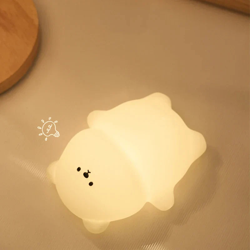 Kinder Nachtlicht | Bär LED Langlebig Süß Warm Beruhigend USB-Luzern Mode