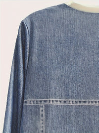 Herren Jeansjacke Rückseite - Lässige Denimjacke Mode-Luzern Mode