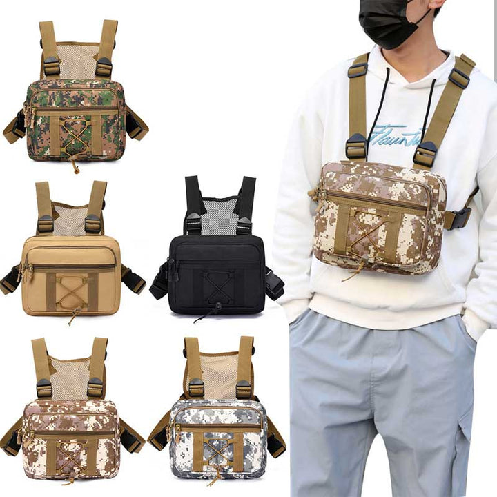 Nachhaltige taktische Brusttasche – wasserdichte Multi-Pocket Outdoor-Ausrüstung